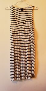 Striped sleeveless dress